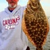 Jack Bertolino of High Island TX hit PAY DIRT with this HUGE 26 inch Saddle Blanket Flounder he took on Berkely Gulp