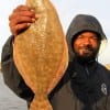 Jemoul Jackson of Baytown TX nabbed this nice flounder on a finger mullet
