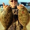 Lufkin TX angler Buddy Dennis nabbed this Nov-Limit of flounder on Berkley Gulp