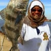 Missouri Citym TX anglerette Phyllis Harris nabbed this 23 inch keeper eater drum on shrimp