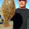Tim Voorhees of Deer Park TX dangled a finger mullet to catch this nice 17 inch flounder