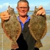 Wading Rollover bay with Berkley Gulp Stacy Crews of Crystal Beach TX nabbed this Nov-limit of flounder