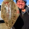 Dwain Hughes of Dallas landed this nice 17 inch flounder on a finger mullet