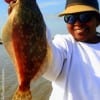 Emily Molton of Houston caught this nice flounder on shrimp