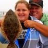 Father and daughter, Dudley and Kelsey Pritchard of Nederland TX, spent quality time here at the pass fishing for flounder