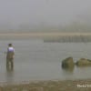 Fishing on a foggy day