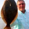 Gilchrist TX angler Chuck Meyers dragged a Berkley Gulp off the hump to nail this 20 inch doormat flounder