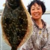 Jeong Yoo of Dallas took this 23 inch doormat flounder on a finger mullet