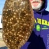 Ken Carlow of Alvaredo TX landed this nice flounder while fishing a Berkley Gulp