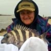 Shirley Wilinson of Lumberton TX caught her very first Sheepshead here at the Pass on shrimp