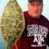 A&M Birthday boy Guy Andrews of Kingwood TX nabbed up this nice flounder on shrimp