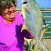 Baiting with shrimp Martha Gilmore of Smackover ARK managed to pull in this really nice Pompano