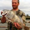 Crosby TX angler Dave Dailey nabbed this nice keeper drum while fishing shrimp