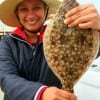 Houston anglerette Fany Carcamo took this nice flounder on live shrimp