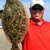 Mil Ramos of Houston nabbed this really nice flounder on Berkley Gulp