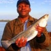 Arvis Fields of Huffman TX fished live shrimp for this nice 18inch trout