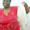 Gwendolyn Hadnot of Houston caught this nice keeper drum while fishing shrimp