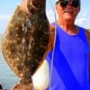 Henri Fontenot flipped Berkely gulp out into his flounder hole and pulled out this plum of a flatfish