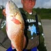 Storm Clouds Hovering Stacy Crews of Crystal Beach waded out with this nice 24inch red he took on a Cocaho