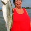 WHAT- A woman caught this 24inch- 5.6 Lb speck- UBETCHA- Just ask Cheryl Kernan of Port Bolivar TX