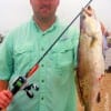 Aaron McDonald of Sugar Land TX worked a T-28 MirrOlure on the early tide to fetch this nice 20inch speck