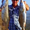 Patrick Coates of Koontze TX fished the night-shift with Rat-L-Traps to catch these 26inch-7.2 lb and 24inch- 5.4 lb specks