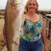 Tyler TX anglerette Marlee Harris fished a live shrimp to catch this nice 28inch slot red