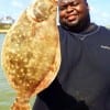 Victor Long of Houston fished shrimp to land this really nice flounder