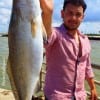 Danny Garcia of Houston fished a dead shrimp on the bottom to catch this nice 23inch- 5.12 lb speck