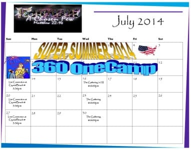 Remnant July 2014 Calendar