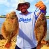 Matthew Gatson of Humble TX nabbed these two nice flounder on live shrimp