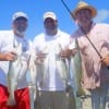 The Simon Sayz Fishing Krewe of Huntsville TX show off their afternoons catch of specks taken on T-28 MirrOlures