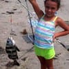 Brooklynn Sizemore caught and released this frisky puppy drum she caught on shrimp, WTG Brook