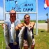 Father and Daughter anglers Brian and Cassidy Hoffman of Tucson AZ wrangled up these nice speckled trout while fishing finger mullet