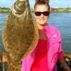 Kimmie Wheeland of Lufkin TX caught this really nice flounder on live shad