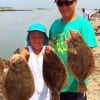Stephen and Chris Walker of League City TX nabbed these nice flatfish on finger mullet