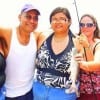 The Magueda Famlia of Elkin ARK bless Marcela with her very first fish caught on her very first fishing trip