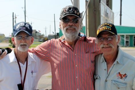 Veterans Charles Beck, Gerald Huncharek, and PJ Vidrine