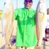 Charles Burke of Dayton TX landed these two nice 26 and 27inch slot reds while fishing finger mullet
