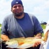 David Mendoza of Spring TX nabbed this nice 27inch slot red on a finger mullet