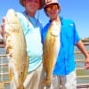 Fishin Cousins Jake Thonsgarrd and Quinten Campbell of Hardin TX took these nice slot reds on C-rigged live shrimp