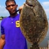 Houston angler Gary Chapman landed this really nice flounder while fishing a finger mullet