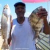 Maurice Prince of Pasadena TX took this trout and sheepshead on live shrimp