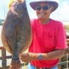 McKinney TX angler Jessie Garcia nabbed this nice flounder on a finger mullet
