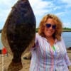This lady angler with a BIG FLOUNDER is related to Henri Fontenot- Nuff Said