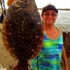 Angela Goodman caught this nice flounder while fishing live mullet