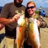 Cody and Whitney Holt of Porter TX nabbed these nice slot reds on finger mullet