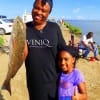 Grandma and granchild- Tracy Keith and 6yr old Analah teamed up to catch this nice slot red they took on shrimp