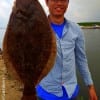 Houston angler Kai He fished a Berkely Gulp for this nice flounder