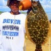 Houstonian Karl Dever  nabbed this nice flounder on a finger mullet